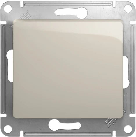 Выключатель встраиваемый одноклавишный (молочный) Systeme Electric Glossa GSL000911