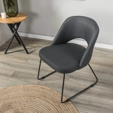 Стул Lars темно-серый/Линк R-Home арт.410120133h_Darkgrey_черн