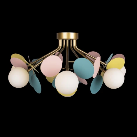Потолочная люстра Loft It Matisse 10008/8C Mult (для детской, 220V, шарики, для девочки)