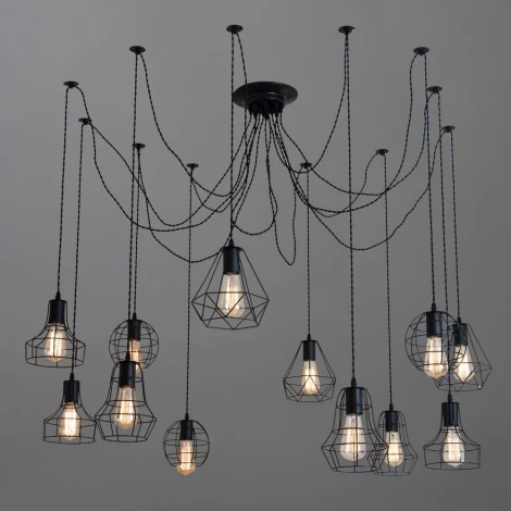 Подвесной светильник Arte Lamp Spider A4051SP-12BK