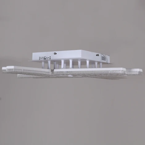 Потолочная люстра светодиодная на штанге с пультом регулировкой яркости и цветовой температуры Reluce 03446-3.3-08C WH (220V)