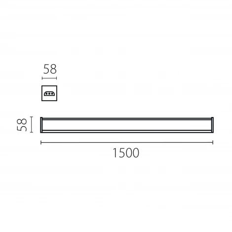 Светильник линейный светодиодные 60W Lightstar Trito 456607