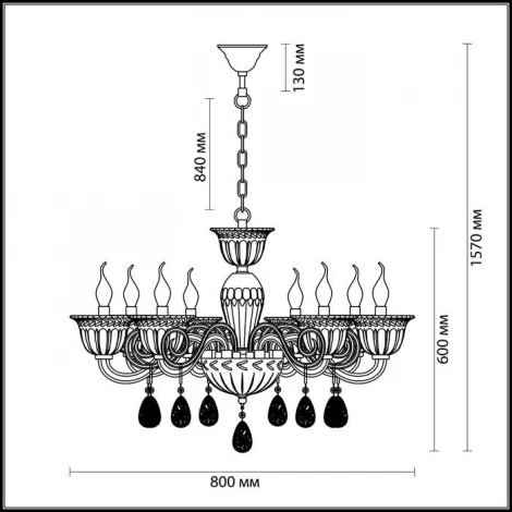 Подвесная люстра Odeon Light Olica 3930/8