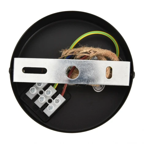 Подвесной светильник Lumion Boho 8366/1A черный/серый/бежевый, бетон/металл/джутовый шнур E27 LED 10W 220V