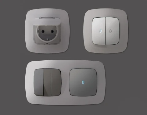 Рамка Ambrella Volt OMEGA Ecta (Сталь матовый) 5-ая OF140505