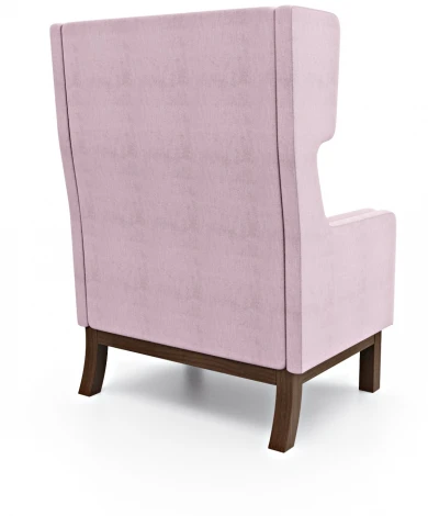 Кресло Arsko Айверс Хай Орех шенилл розовый