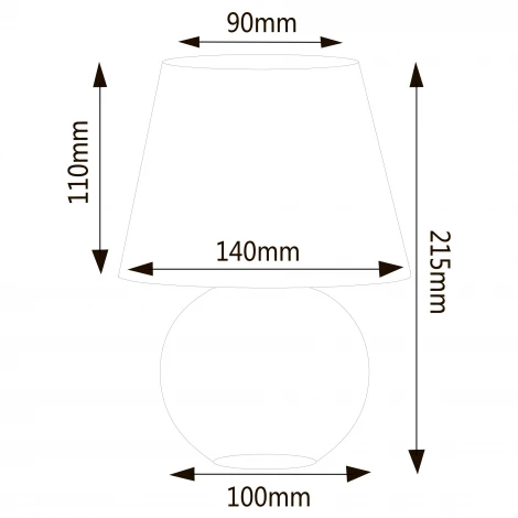 Настольная лампа Uniel UML-B303 E14 GREY