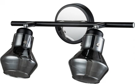 Спот Escada Carlo 593/2A 2x40Вт E14, металл, чёрный/хром