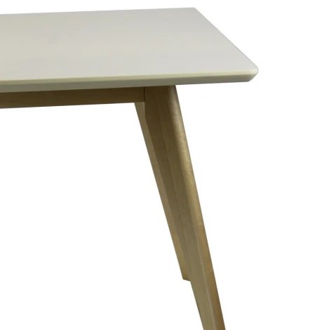 Стол обеденный Арника Олсон Мини 100, слоновая кость/натуральный