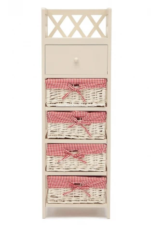 Тумба с ящиком Secret De Maison CAGE 5 ( mod. 4340 ) butter white (слоновая кость) (дерево павловния, мдф)