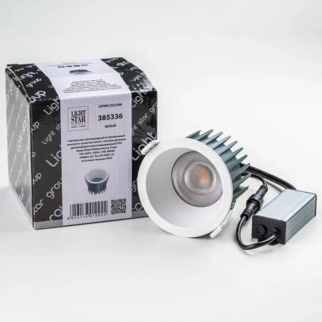 Встраиваемый светильник светодиодный Lightstar Ciclone 385336 (220V, круглые, IP44)