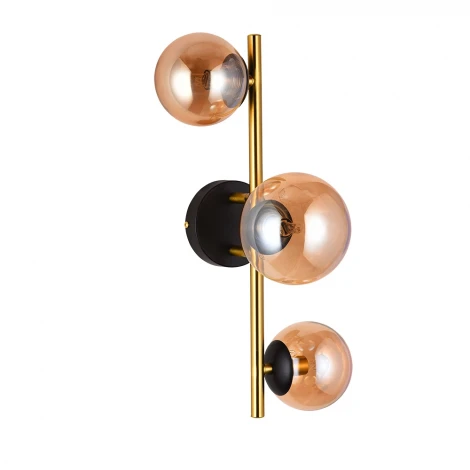 Потолочная люстра на штанге Arte Lamp Gemini A2243PL-3PB (220V, шарики)
