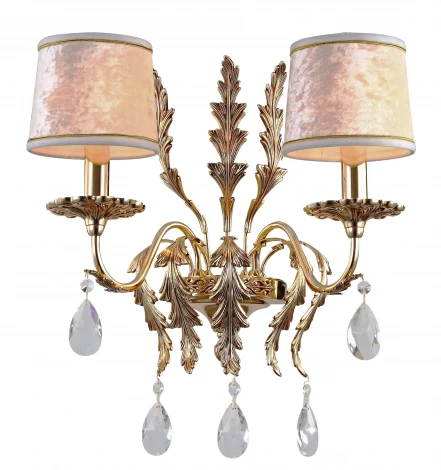 Бра Dio D'Arte Firenze E 2.1.2.600 CG (220V, хрусталь, подвески, листья)