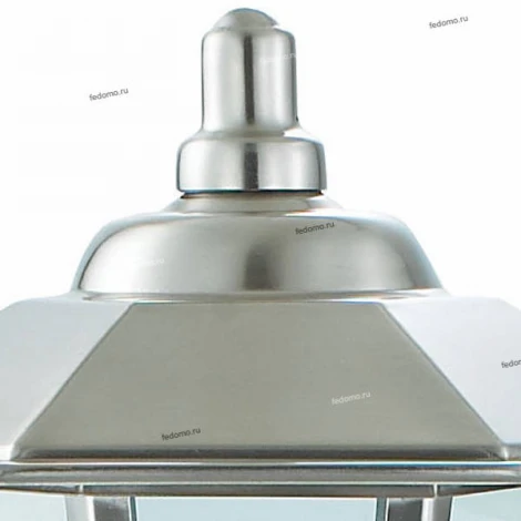 Столб уличный Horoz Akasya, 1 плафон, никель с прозрачным