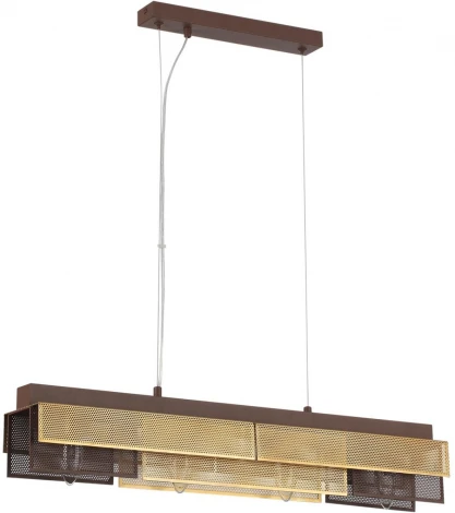 Подвесной светильник Lumion Dana 8005/4A кофе/кофе, золотой металл/металл Е14 4*40W 220V (на тросе)