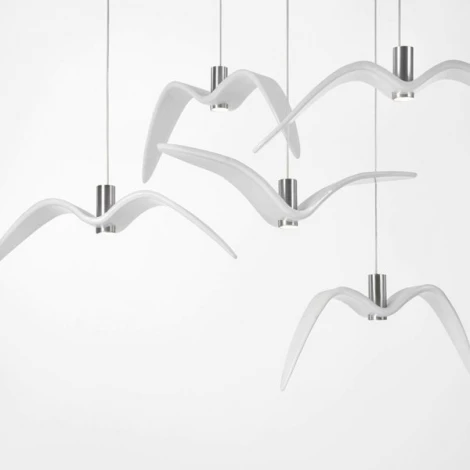 Подвесной светильник Brokis Night Birds White ImperiumLoft 40.2189-0 (106344-22) (LED, 220V, на проводе, птички)
