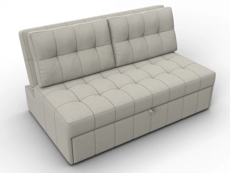 Диван прямой Лига-107 (140) (ЛДСП,Брус,Фанера,Рогожка/Бежевый) Лига Диванов 134901