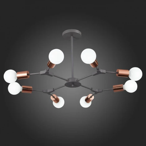 Потолочная люстра на штанге Evoluce Palare SLE106403-08 (220V, молекулы)