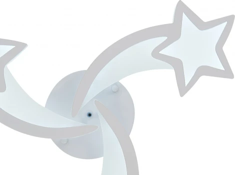 Потолочная люстра Natali Kovaltseva Simply LED LAMPS 81402 с пультом ДУ 80W, белый, LED (регулировка яркости, 220V, звезды)