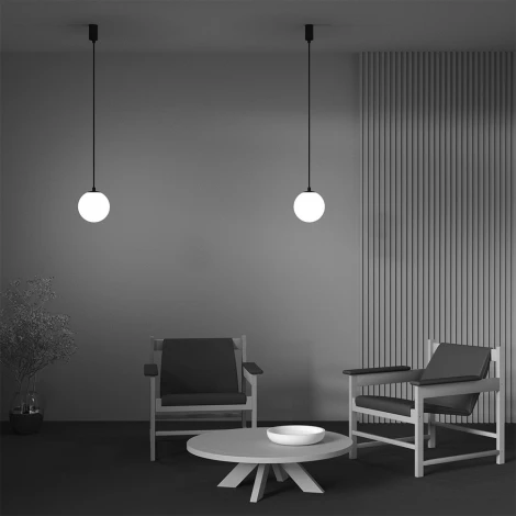 Подвесной светильник LUNA 4000K 1x5Вт 360° LED Maytoni Technical P039PL-5W4K-20-B (220V, на проводе, шар)