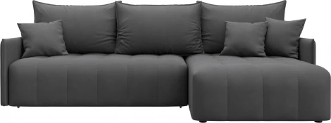 Диван угловой Лига-054 НПБ угол универсальный Лига Диванов (Замша) арт.129044