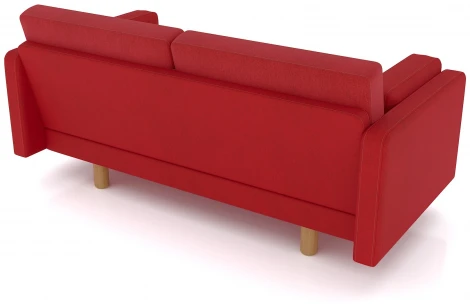 Диван Arsko Ингвар М красный велюр