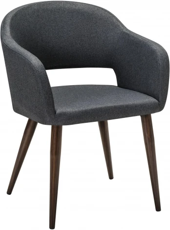 Кресло Oscar тёмно-серый/т.орех R-Home арт.410118132h_grey_т.орех
