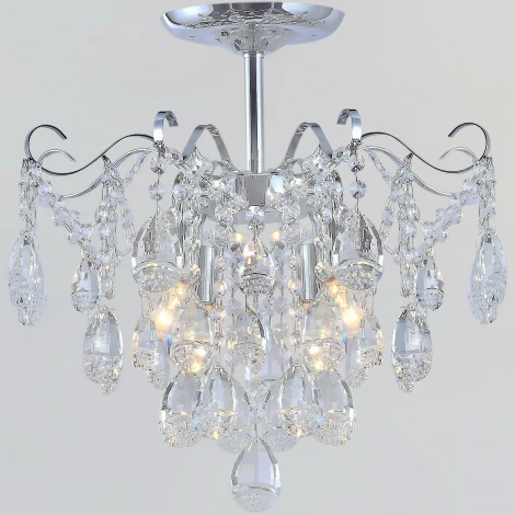Потолочная люстра хрустальная на штанге Reluce 04065-0.3-04 CR (220V)