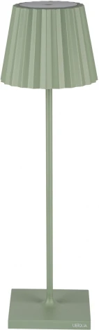 Интерьерная настольная лампа светодиодная с аккумулятором Ubiqua Plissè 189204 (регулировка яркости, сенсорный выключатель, IP54)