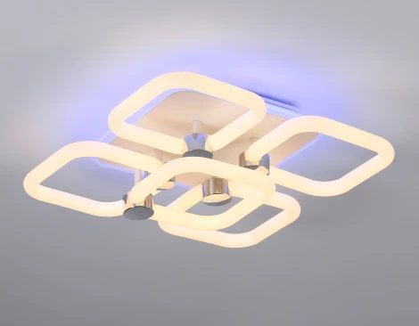 Потолочная светодиодная люстра RGB Ambrella Acrylica FA3861 (220V, пульт управления)
