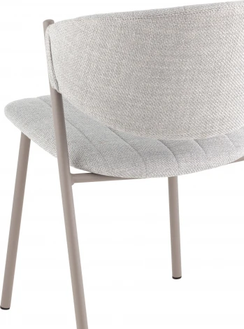 Стул Харпер ткань рогожка серо-голубой каркас серый матовый Stool Group (арт.УТ000038934)