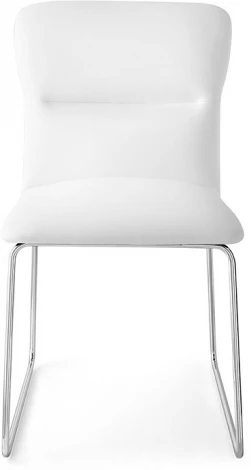 Стул FRIDA CB/1806-SK  MT.P77 CHROMED/  SKUBA S92 OPTIC WHITE, M-City