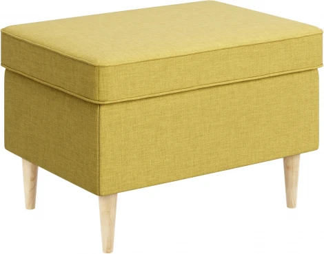 БЕНОН Пуф тканевый, желтый D1 furniture арт.AAA41702001