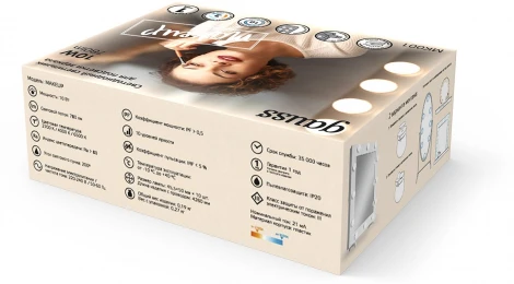 Светодиодный светильник для зеркал Gauss Makeup MK001 10W 780lm (220V, пульт управления)