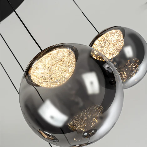 Подвесной светильник светодиодный с пультом с регулировкой цветовой температуры Modelux ML.2338.5 BK