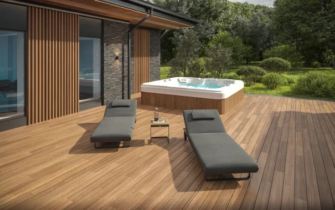 Шезлонг Gardenini Premium Hacienda S (Алюминий,Ткань/Темно-серый) арт.SPHCDS.010800.N1