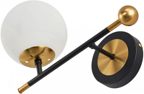 Бра Arte Milano Neapolis-72708 272808/1B BK/GD (220V, шар)