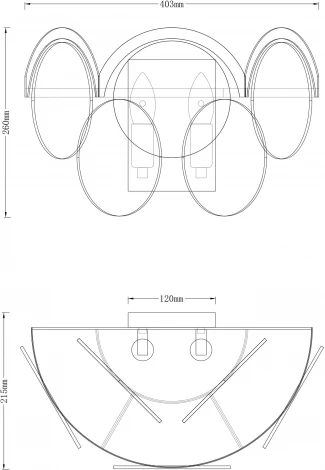 Настенный светильник Moderli Komo V7083-2W (220V)