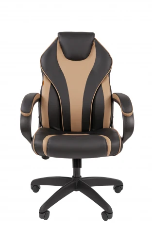 Офисное кресло Chairman 299 Россия экопремиум черный/бежевый