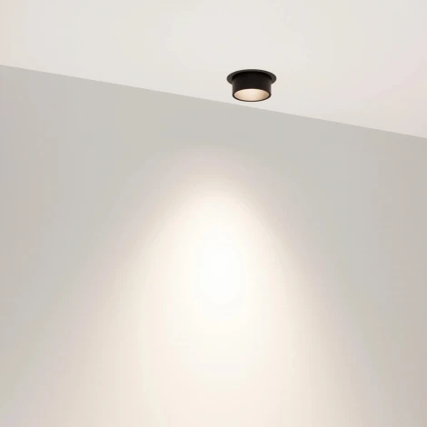 Встраиваемый точечный светильник под гипсокартон SP-NUANCE-TRIMLESS-PULL-R35-7W Day4000 (BK, 36 deg, 230V) (Arlight, IP40 Металл) 049905 (LED)