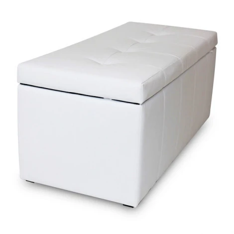 Банкетка Dreambag Лонг Белая ЭкоКожа 13119