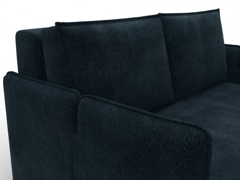 Диван прямой Лига-117 (ЛДСП,Брус,Фанера,Велюр/Графит) Лига Диванов 137018