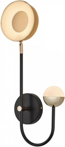 Бра светодиодное Arte Milano Ferrara-73210 273299/1+1 BK/GD (220V, круглые)