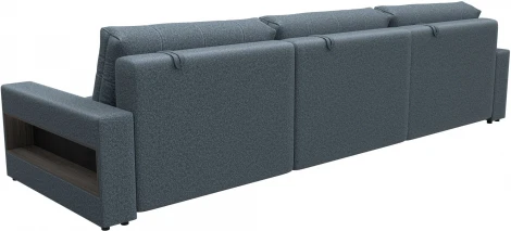 Диван прямой с полками Лига-053 НПБ Лонг Лига Диванов (Велюр) арт.128929