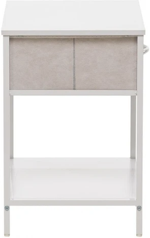 Комод Leset Линкс с ящиком и полкой (к/з), Каркас Белый, ящики Белые Leset (Экокожа/Белый) арт.2500000198106