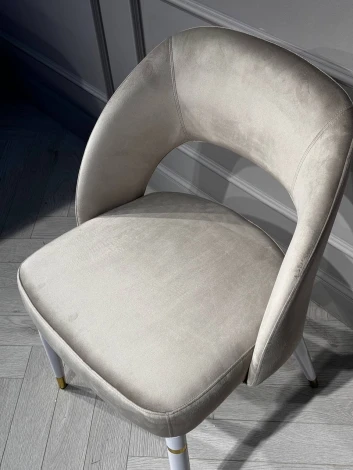 Стул обеденный IST-CASA Оливия ART2367-BG, бежевый /белый