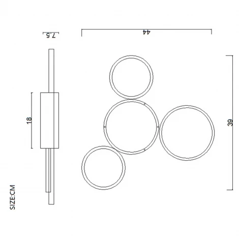 Потолочная люстра LED Lu Carte Fortano LC-11-1425