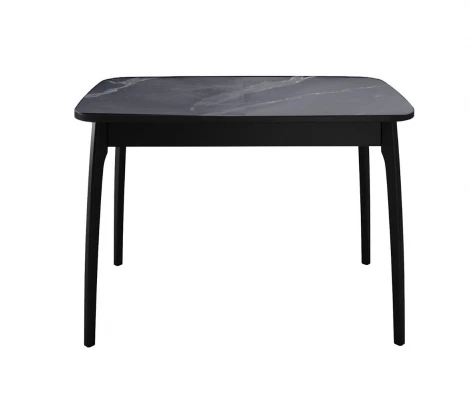 Стол DikLine MK40 Керамика Серый мрамор/подстолье черное/опоры черные