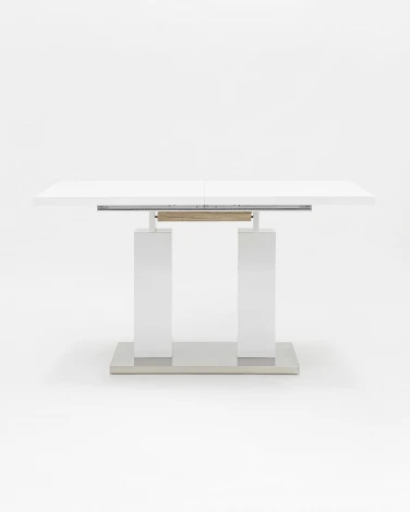 Стол обеденный Stool Group Сиэтл раскладной 140-180*90 глянцевый белый УТ000002658