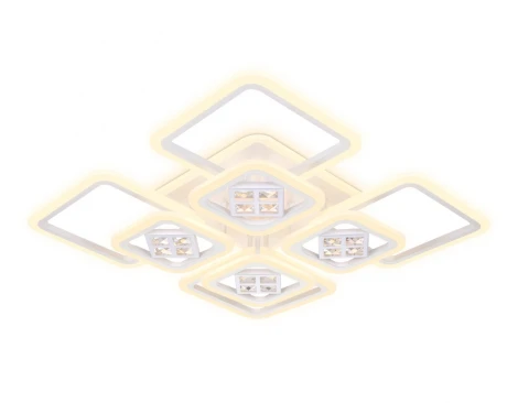 Потолочная люстра Ambrella Acrylica Ice FA289 (регулировка яркости, LED, 220V, пульт управления, управление смартфоном, умный дом - PC.Lamper)